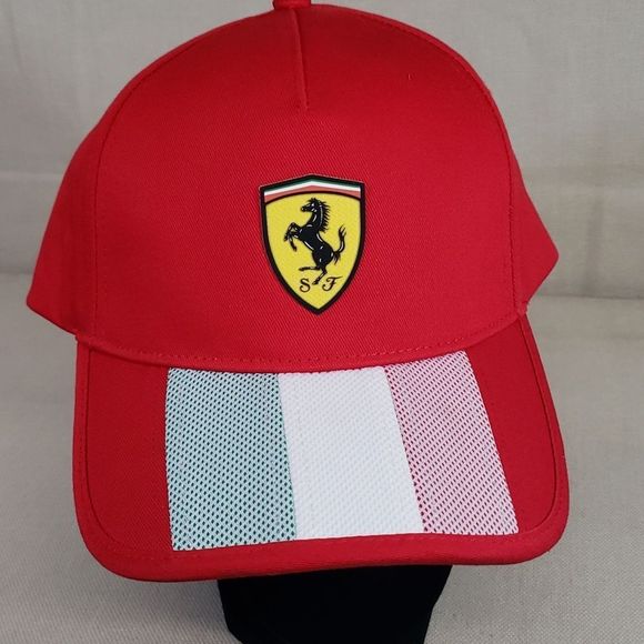 FERRARI SCUDERIA FERRARI F1 ITALIAN FLAG HAT FFPM-02-038 - Picture 1 of 4